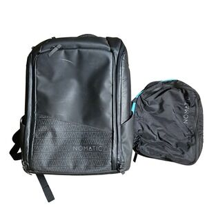 Nomatic Travel Pack Expandable Laptop Backpack with Laundry Bag Set Mens Black
